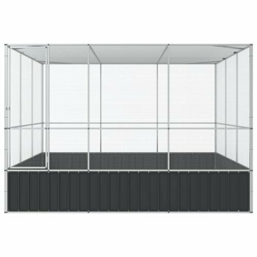 Metal frame garden greenhouse with mesh panels